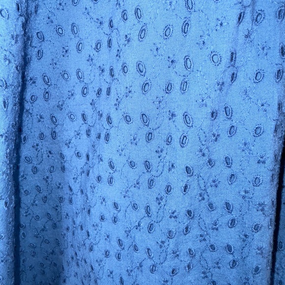 Lilly Pulitzer Coretta Navy Tunic Top Pink Embroidery Long Sleeved Size Large - Picture 4 of 11